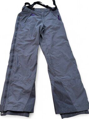 Patagonia Snow Ski Pants Style 85051 Men's 36 Gray Purple Suspenders